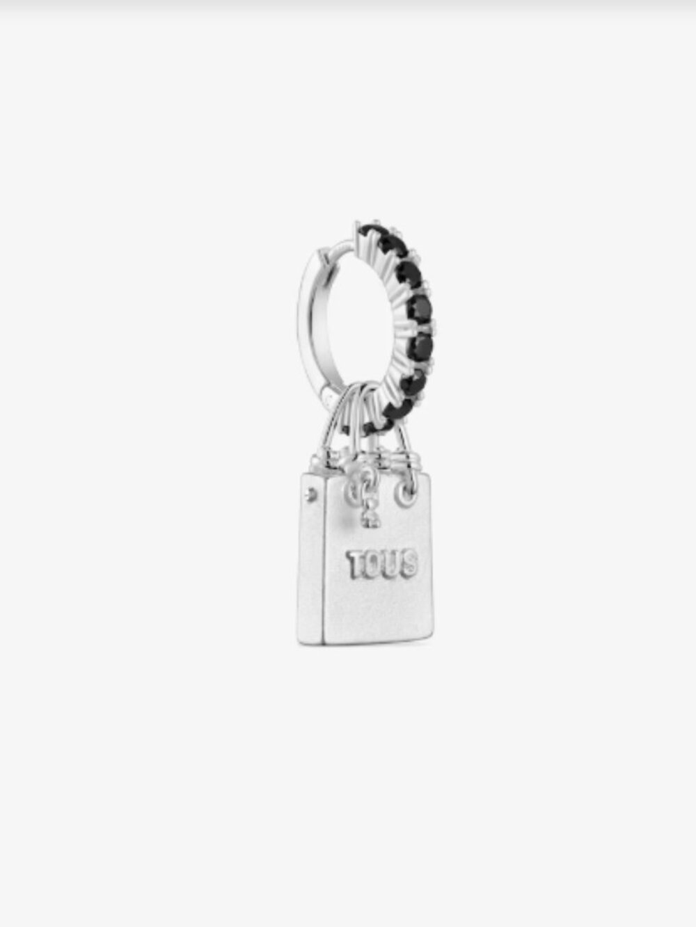 Tous Single Silver Earring with motif Medallions